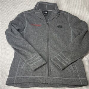 The North Face Charcoal Heather Full-Zip Jacket - XL
